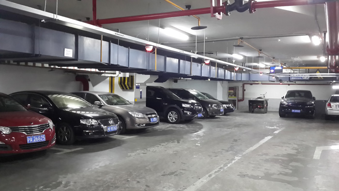 車牌識別車位引導系統現場安裝圖